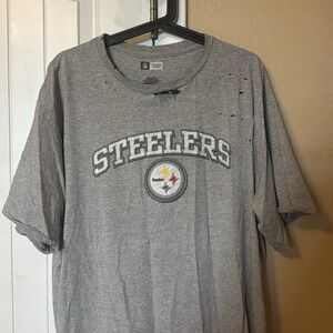 Vintage distressed oversized Pittsburgh Steelers shirt